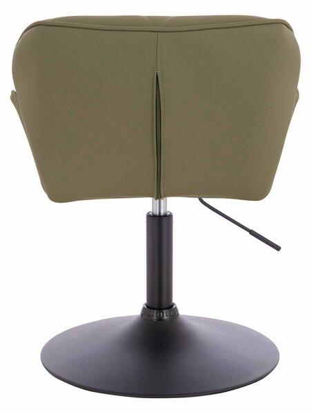 HR111N Scaun Khaki Piele Ecologica Premium Soft cu Bază Neagră