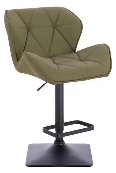 HR111KW Scaun Khaki Piele Ecologica Premium Soft cu Bază Neagră