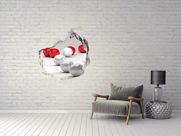Fototapet 3D gaură în perete Un perete spart cu gloanțe