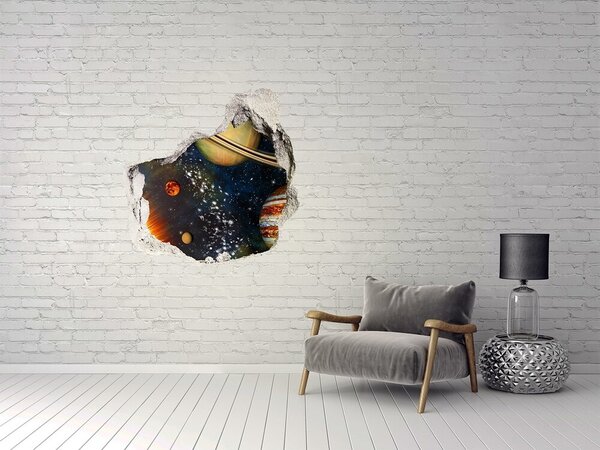 Autocolant 3D gaura cu priveliște Explozie cosmică