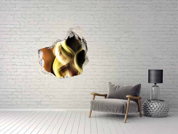Autocolant gaură 3D Gaură abstractă în perete