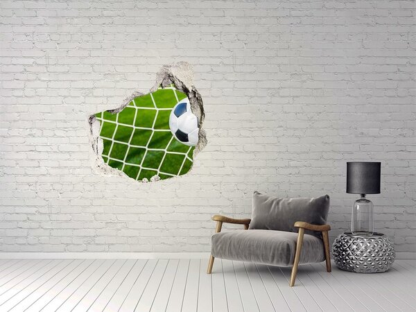 Autocolant 3D gaura cu priveliște Un gol în fotbal