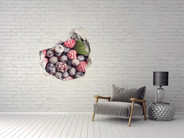 Fototapet 3D gaură în perete Un paradis fructat, cu o gaură în perete