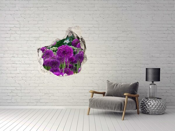 Autocolant autoadeziv gaură Un paradis floral în nuanțe de violet