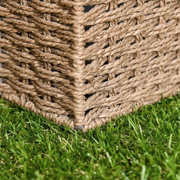 Outsunny Dale pentru Gradina cu Iarba Sintetica 30x30cm 10 Bucati, Gazon Artificial Realist, Densitate 6500 Verde