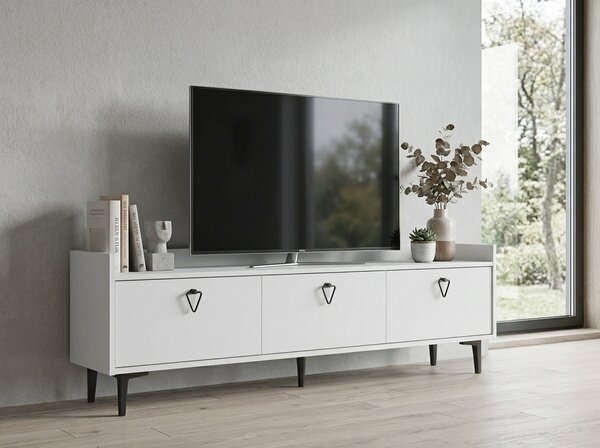 Comoda TV PIENA 160 cm, alb