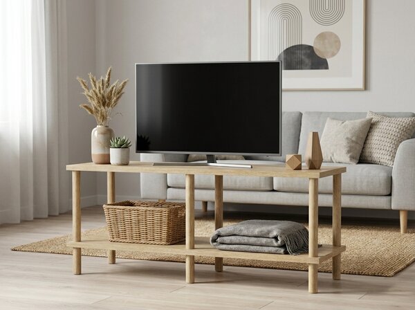 Comoda TV SOLE 90 cm, stejar sonoma