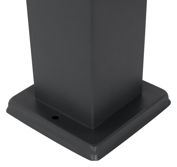 Lampă de exterior gri închis 45 cm cu priză IP44 - Malios