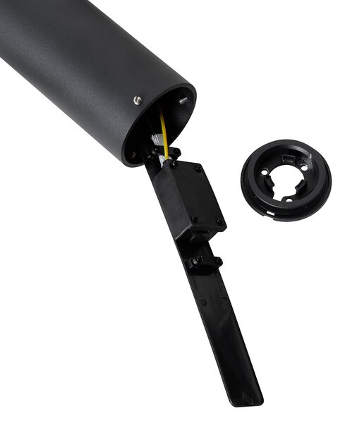 Lampă de exterior pe stativ neagră 50 cm 2 lumini reglabile - Duo
