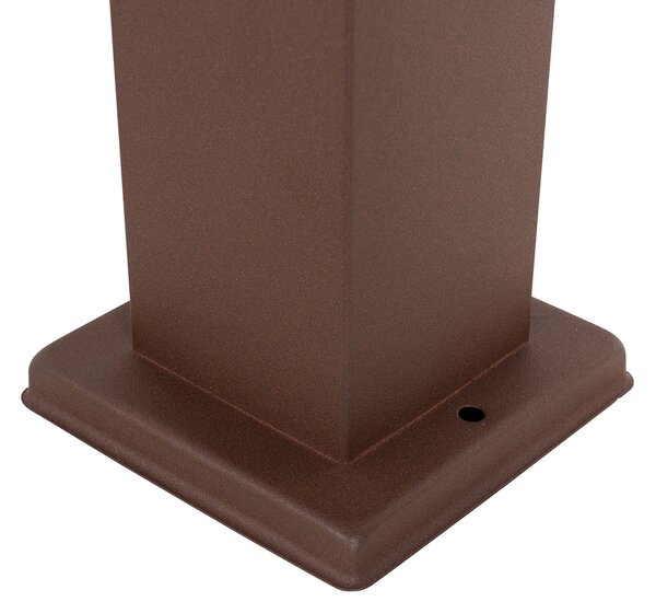 Lampă de exterior maro ruginiu 80 cm cu priză IP44 - Malios