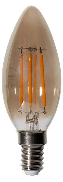 Set de 5 becuri LED E14 dimabile B35 fumurii 4W 300 lm 2200K