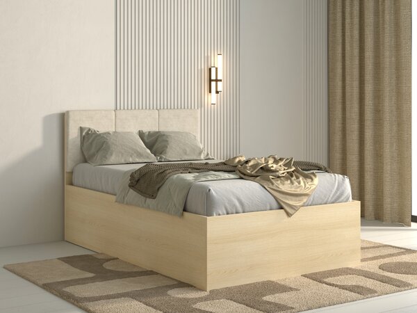 Pat Nolcala 113Single, Maro deschis, 120x200, PAL laminat, 13x21x10cm