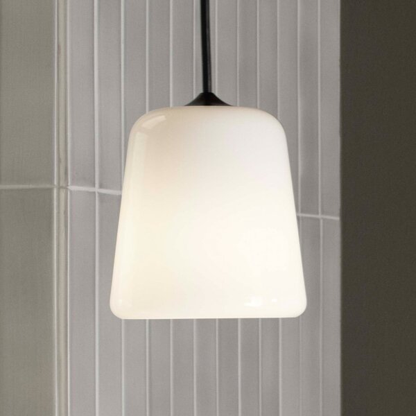 New Works Material Edition lampă susp sti opal, reglabil, Alb, Camera de zi / sufragerie, Sticlă, Design