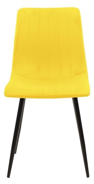 Scaun Model Noor, Galben/Negru , 44x53x86 cm
