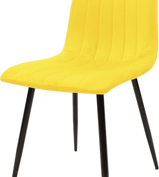 Scaun Model Noor, Galben/Negru , 44x53x86 cm