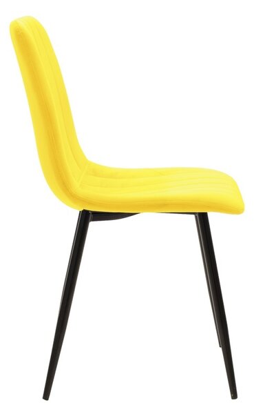 Scaun Model Noor, Galben/Negru , 44x53x86 cm