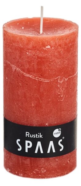 Lumanare coloana SPAAS RUSTIK 13 cm portocalie