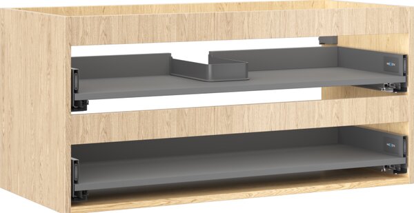 Mexen Box-A, dulap suspendat 100 cm, 2 sertare, stejar, 91AX0-1000-470-2-81
