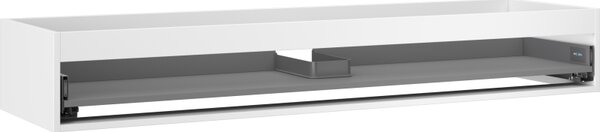 Mexen Box-A, dulap suspendat 160 cm, 1 sertar, alb mat, 91AX0-1600-235-1-01