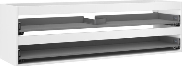 Mexen Box-A, dulap suspendat 160 cm, 2 sertare, alb mat, 91AX0-1600-470-2-01
