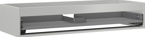 Mexen Box-A, dulap suspendat 120 cm, 1 sertar, gri mat, 91AX0-1200-235-1-62