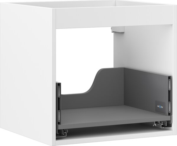 Mexen Box-A, dulap suspendat 50 cm, 1 sertar, alb mat, 91AX0-0500-470-1-01