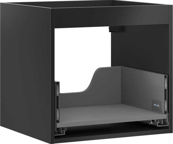Mexen Box-A, dulap suspendat 50 cm, 1 sertar, negru mat, 91AX0-0500-470-1-71