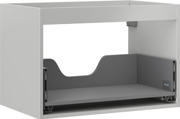 Mexen Box-A, dulap suspendat 70 cm, 1 sertar, gri mat, 91AX0-0700-470-1-62