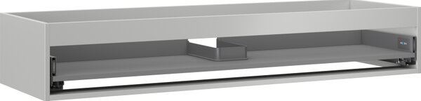 Mexen Box-A, dulap suspendat, 140 cm, 1 sertar, gri mat, 91AX0-1400-235-1-62