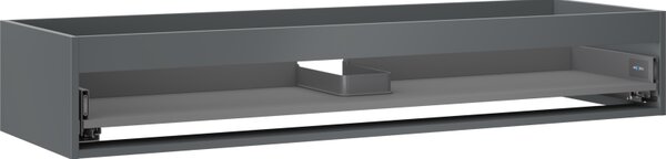 Mexen Box-A, dulap suspendat, 140 cm, 1 sertar, grafit mat, 91AX0-1400-235-1-66