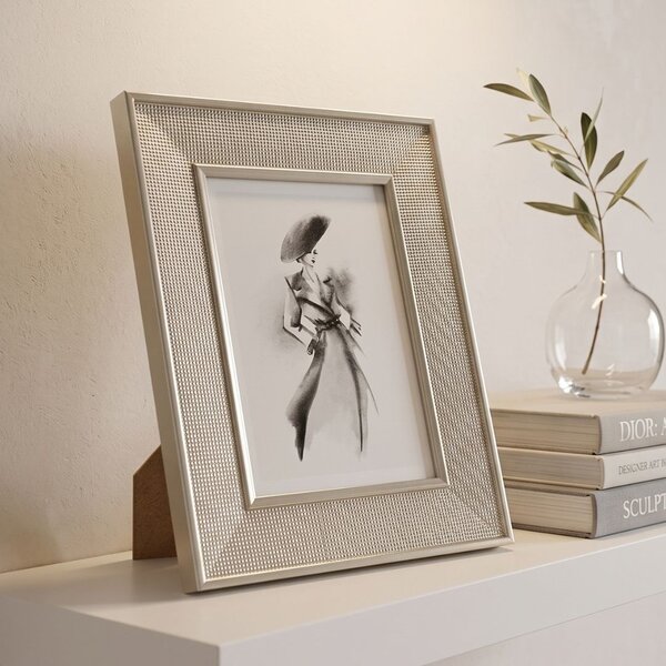 Ramă Foto Decorativă 20.5 x 25.5 cm – Polistiren Texturat Auriu Champagne