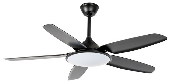 Ventilator de tavan cu LED Divian, negru, curent continuu, silențios, CCT - Lucande, Divian, Negru, Camera de zi, Metal, Modern