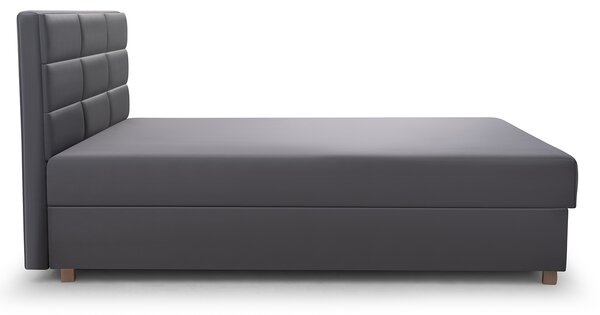 Pat de o persoană 120 cm Picasso II (Gri) (cu sp. depozitare și saltea) . Promo -13%. 1071512