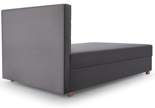 Pat de o persoană 120 cm Picasso II (Gri) (cu sp. depozitare și saltea) . Promo -13%. 1071512