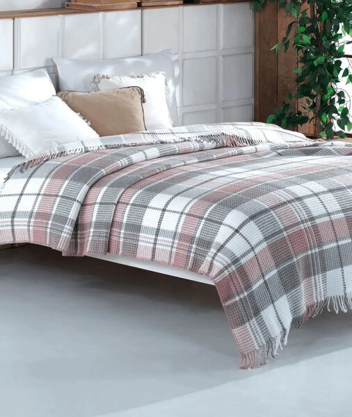 Patura pufoasa din bumbac multicolor -180x220Cm