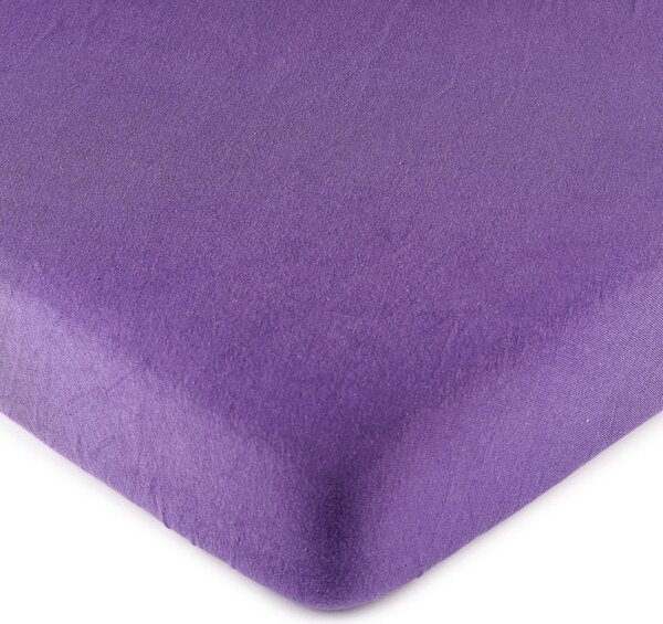 Cearşaf 4Home jersey, violet, 90 x 200 cm