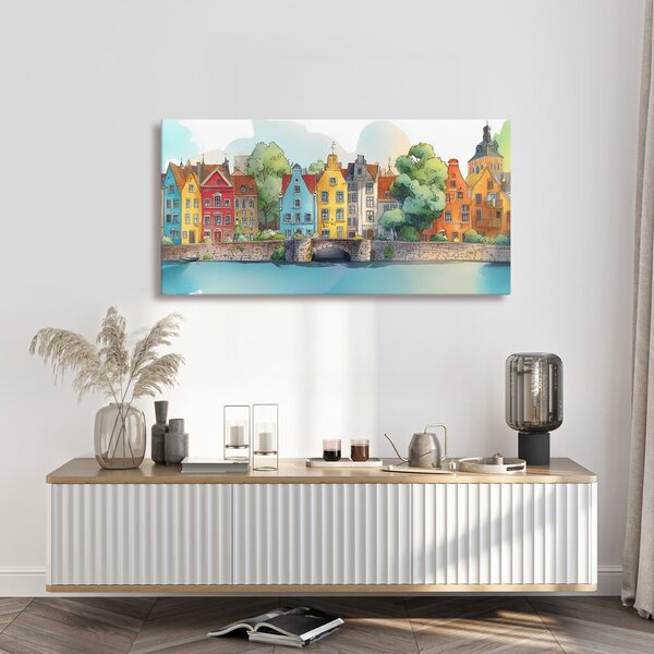 Tablou peisaj urban pitoresc