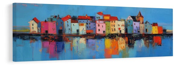 Tablou reflexii ale culorilor urbane