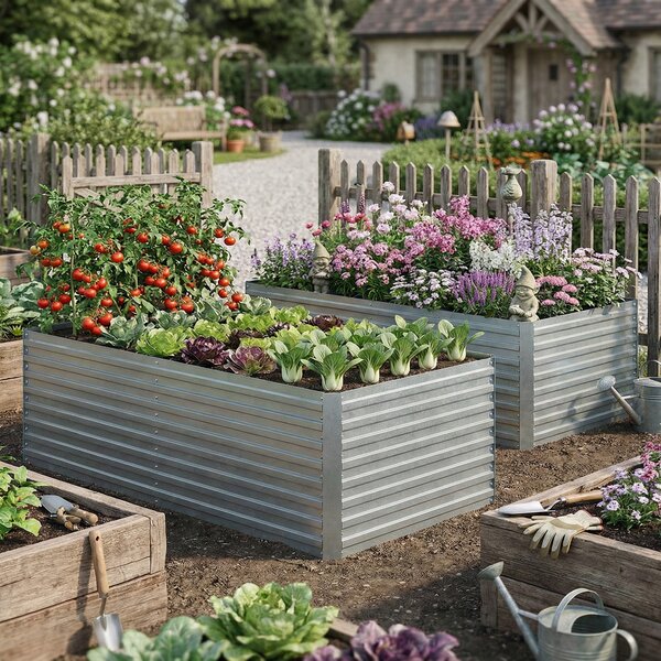 Outsunny jardinieră înălțată strat vas | Aosom Romania