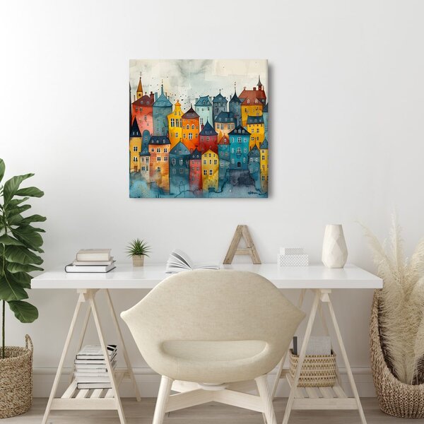 Tablou peisaj urban de basm