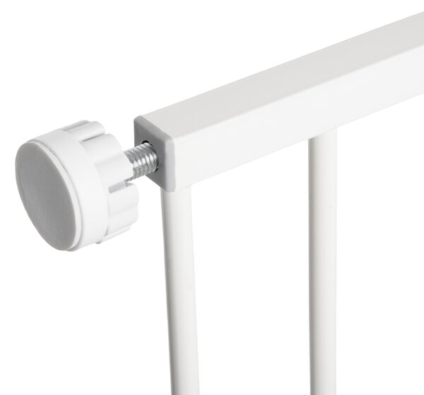 PawHut Porțiță pentru Câini și Animale de Companie cu 3 Extensii, Lățime Reglabilă, 74-147.5x76.2 cm, Alb | Aosom Romania