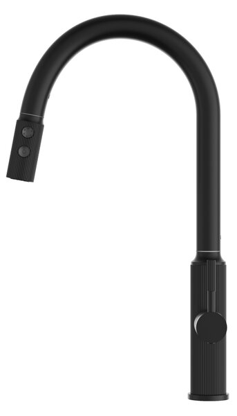 Gamma Lux, baterie înaltă pentru chiuvetă, negru mat, GMA-BLX-BK