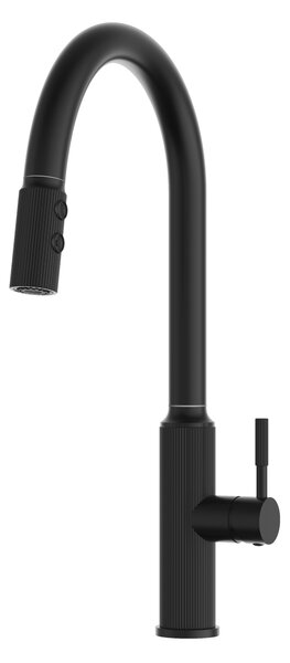 Gamma Lux, baterie înaltă pentru chiuvetă, negru mat, GMA-BLX-BK