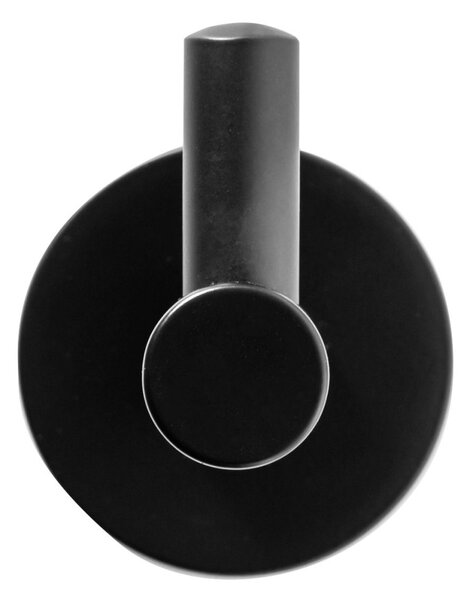 Rea accessories, suport prosop baie cu 1 cârlig MIST 03, negru mat, REA-80022