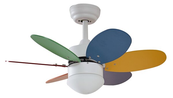 Ventilator de tavan Litur cu lumină, silențios, Ø 77 cm, E27 - Lindby Lindby, Litur, Multicolor, Camera de zi, Lemn, Modern