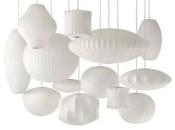 Nelson Pear Crisscross Bubble Lustră Pendul S Off-White - Herman Miller