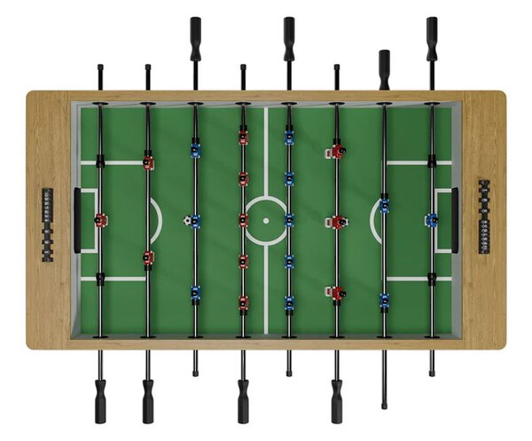 Juskys Fotbal de masă 142x76x88 cm - natural/alb