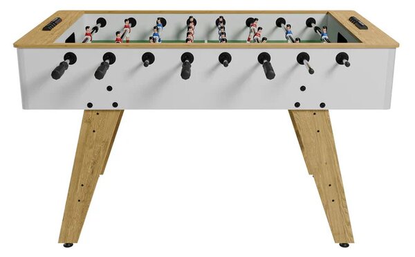 Juskys Fotbal de masă 142x76x88 cm - natural/alb