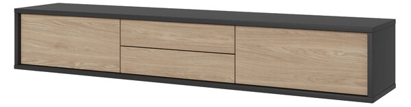 Masă TV Fiora 39 (antracit + stejar uleios). Promo -19%. 1066465