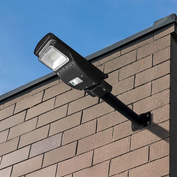 Lampă LED stradală solară dimabilă LED/6W/3,2V 6000K IP65 5000 mAh + telecomandă